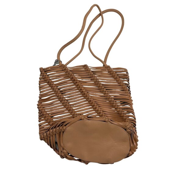 Fossil Brown Braided Leather Tote - Picture 7 of 8